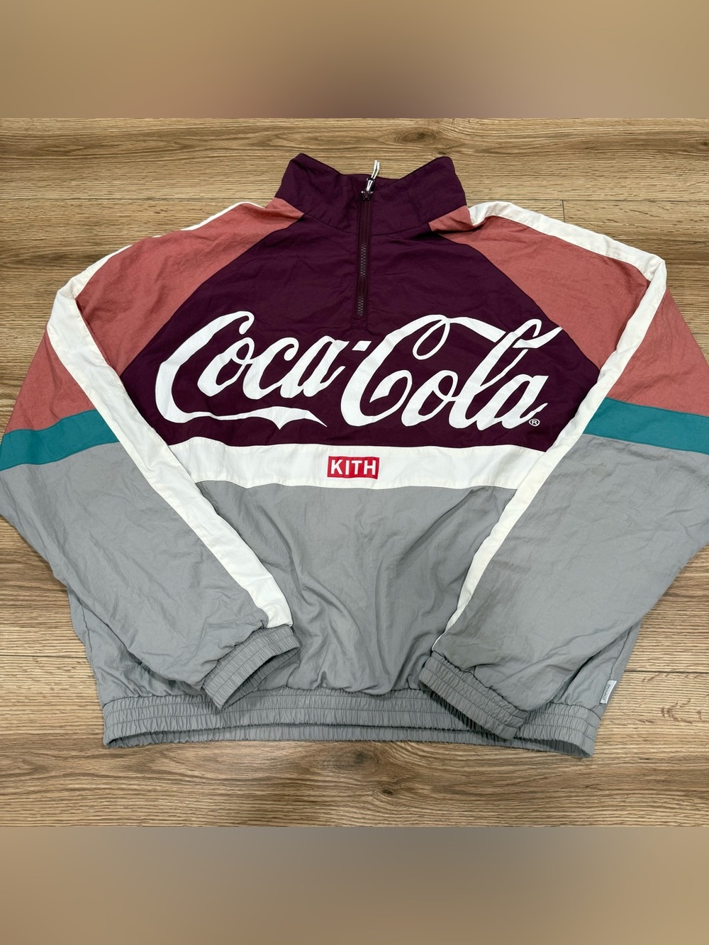Kith x Coca Cola Quarter Zip Nylon Windbreaker